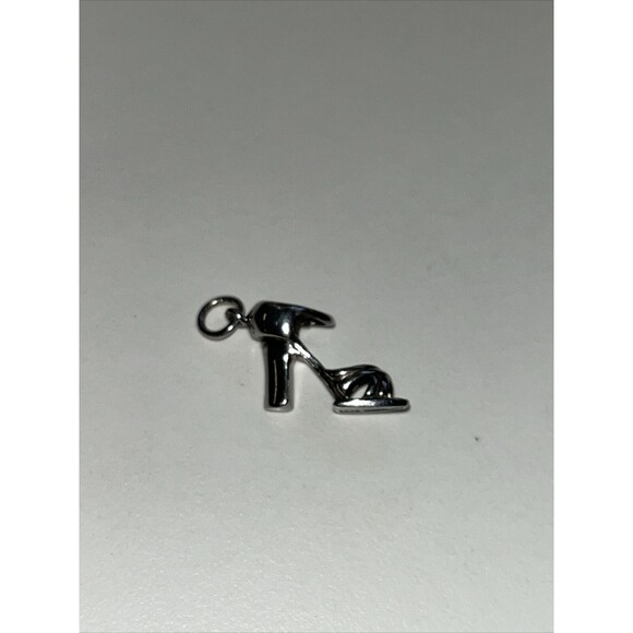 Sterling silver charm .925  Heel Shoe - Picture 1 of 5